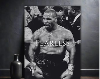 Mike Tyson Poster | Luxury Boxing Wall Art | Exclusive Tyson Print | Iconic Fighter Decor | Premium Sports Artwork