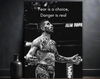 Ilia Topuria Poster | UFC Wall Art | MMA Fighter Print | Georgian Warrior Decor | UFC Fan Gift | Combat Sports Wall Art