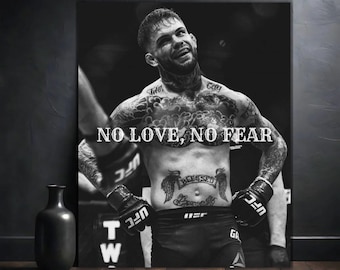 コーディ・ガーブラント ポスター | No Love UFC ウォールアート | MMA ファイター プリント | バンタム級チャンピオン デコレーション | UFC ファン ギフト | 格闘技 ウォールアート