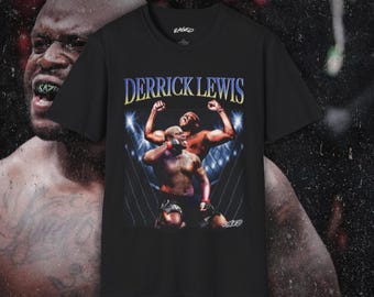 Derrick Lewis UFC T-Shirt: Combat Sports Apparel (Men's and Women's)