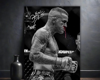 Dustin Poirier Poster Rolled Poster | UFC MMA Fighter Wall Decor The Diamond