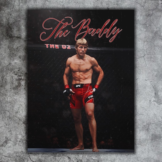 Paddy Pimblett Poster Fighter Wall Art for Man Cave or College Dorm, UFC MMA Decor from England, Gift for men