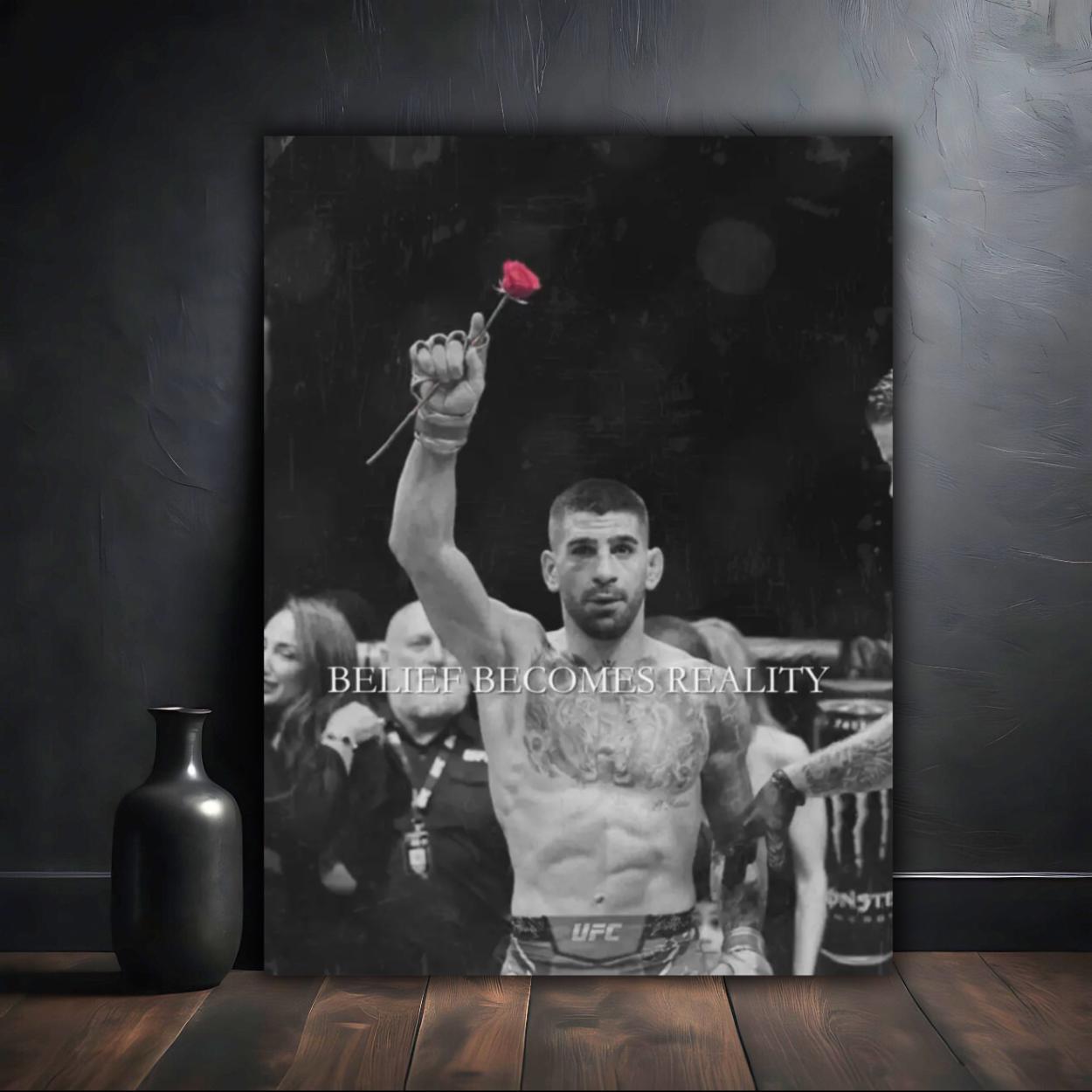 Ilia Topuria Poster | UFC Wall Art | MMA Fighter Print | Georgian Warrior Decor | UFC Fan Gift | Combat Sports Wall Art