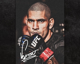 Alex Pereira Poster, Signature Gift for Men, Rolled Posters, MMA Decor, Wall Art Print, UFC Champ Chama