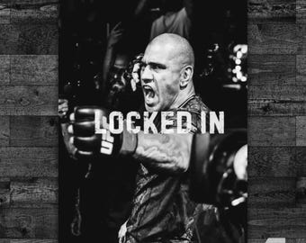 Alex Pereira Poster | UFC Wandkunst | MMA Kämpfer Druck | Rising Star Dekor | UFC Fan Geschenk | Kampfsport Wandkunst