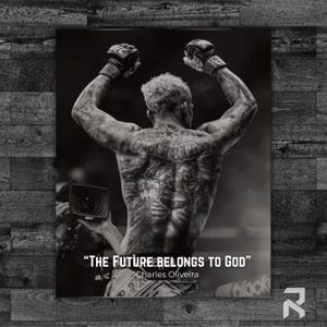 Charles Oliveira Luxury Canvas | UFC Fighter Art | Do Bronx Apparel | Exclusive Combat Sports and Martial Arts Wall Decor for Fans