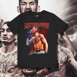 Camiseta de Max Holloway / Merchandising de luchador de la UFC / Blessed Apparel / Regalo exclusivo de luchador de MMA para fanáticos de los deportes de combate y las artes marciales