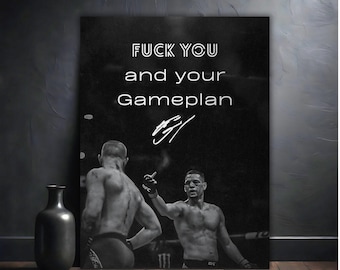 Nate Diaz Poster Rolled Posters | Stockton MMA Legend, Diaz Army Wall Decor