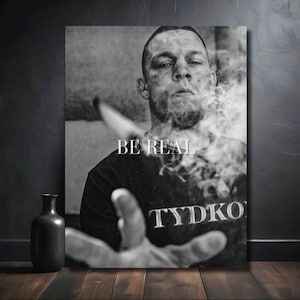 Nate Diaz Poster | Luxury MMA Wall Art | Exclusive Nate Diaz Print | Legendary Fighter Decor | Premium Sports Artwork