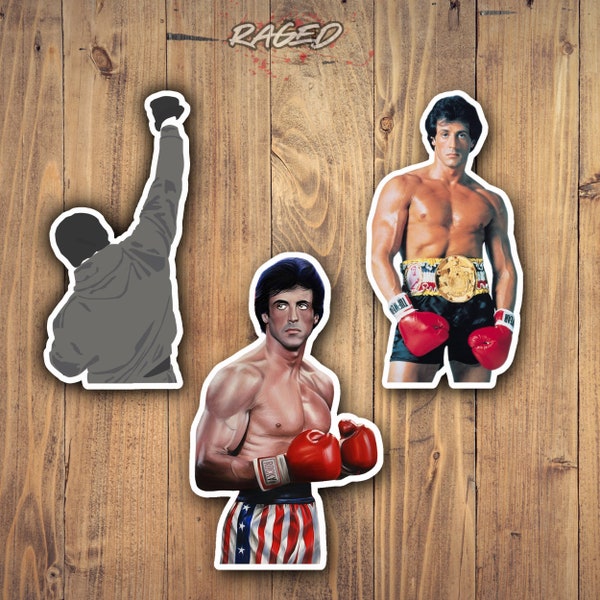 Rocky Balboa Sticker Pack (3) - UFC Stickers - Boxing - Boxer - Gifts for men - Phone case decals - Rocky Balboa - Creed