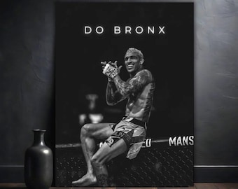 Do Bronx Poster | Charles Oliveira UFC Wall Art | MMA Fighter Print | Lightweight Champion Decor | UFC Fan Gift | Combat Sports Wall Art