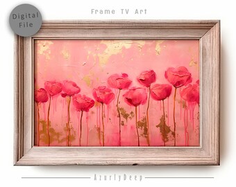 Valentine's Day Frame TV Art | Valentine Rose Frame TV Art | Abstract Love Valentines Art | Download for Samsung Frame TV