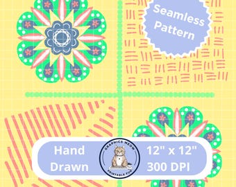 Mandela 3.11.2 Seamless Pattern, Hand Drawn Design, Repeat Pattern, Sublimation Design