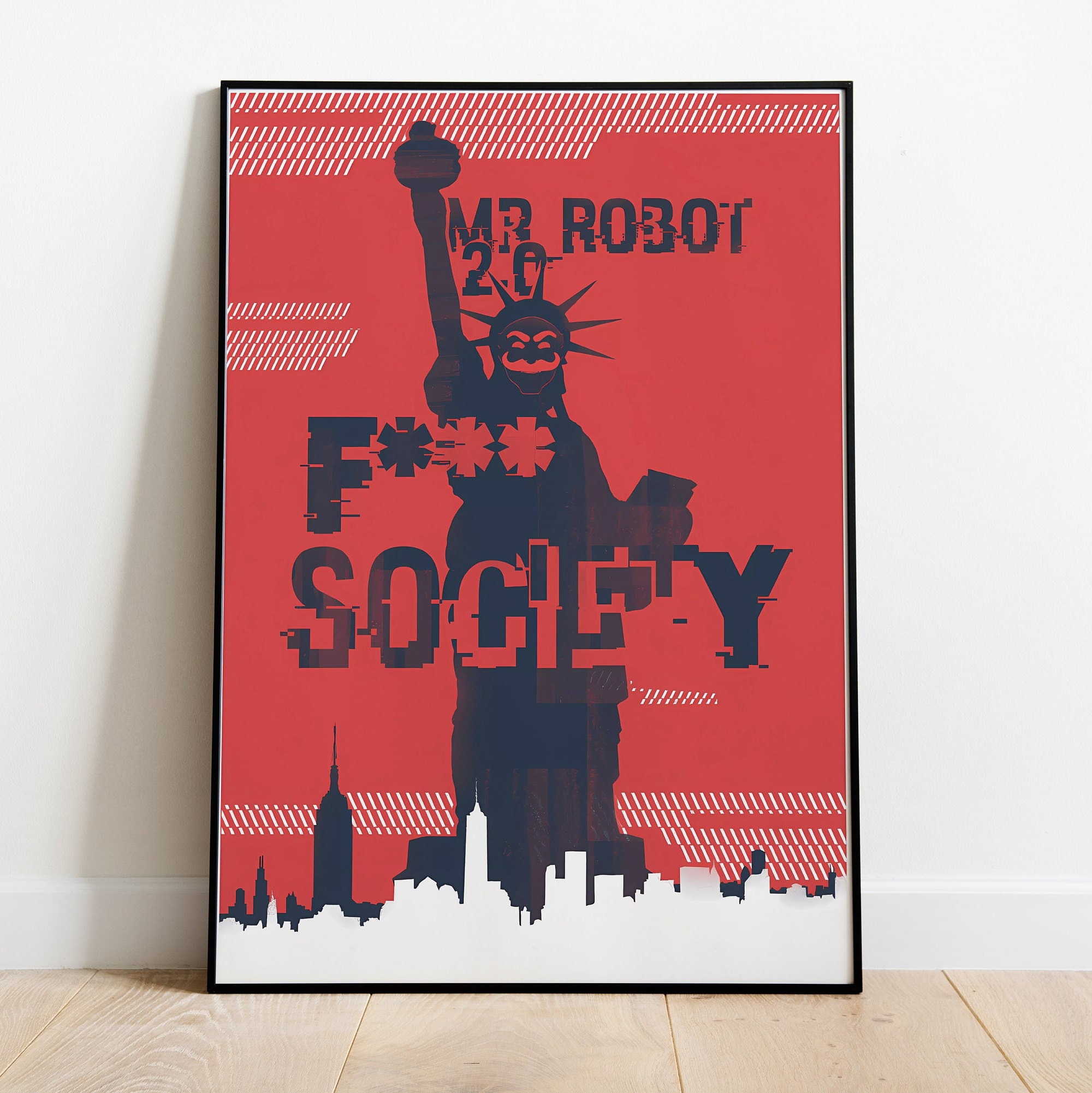 Mr Robot & Elliot Art Board Print for Sale by finntrollhammer