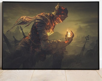 Dark Souls Game Poster, Wall Art & Fine Art Print, Home Decor, Game poster gift