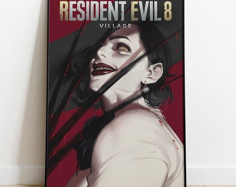 Resident Evil Village Poster, Wall Art & Fine Art Print, Home Decor, Game poster gift