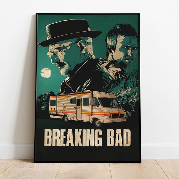 Breaking Bad Poster, Heisenberg Wall Art & Fine Art Print, Home Decor, TV Series poster gift