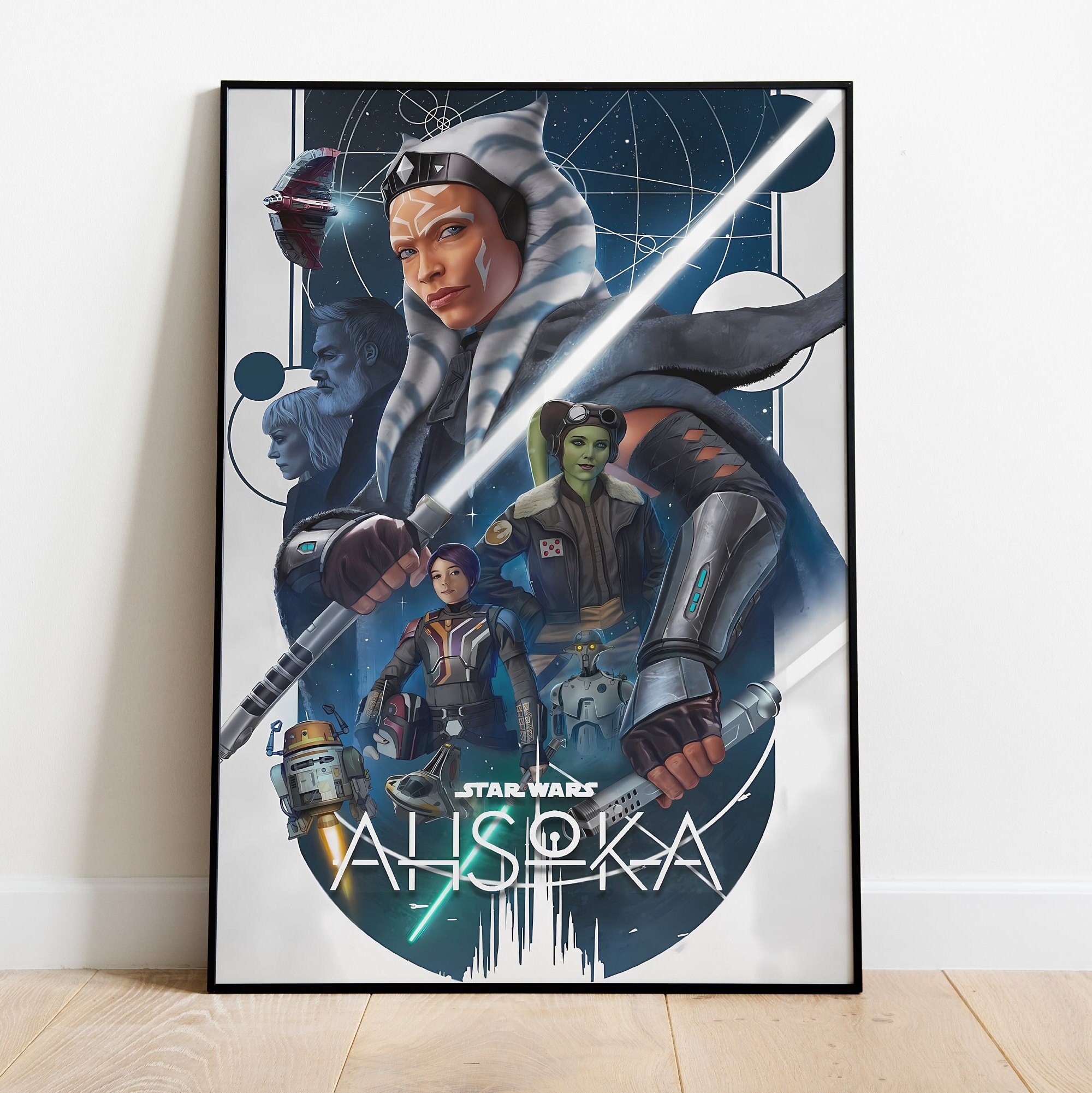 Ahsoka Poster, Star Wars Wall Art & Fine Art Print, Home Decor, Sci-fi