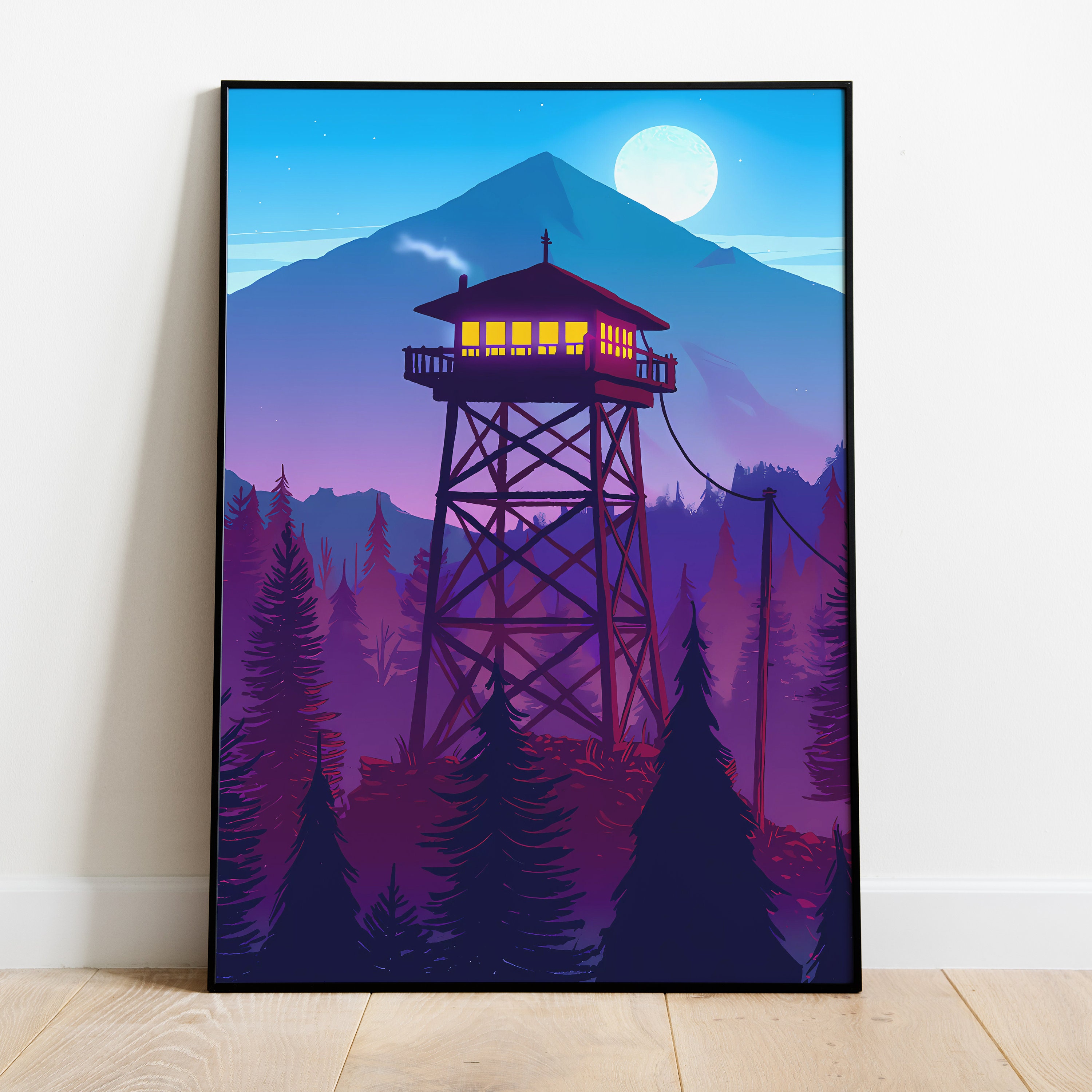 Firewatch Poster, Wall Art &amp; Fine Art Print, Home Decor, Game Poster ...