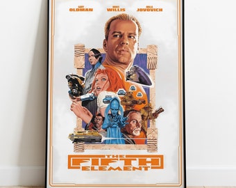 The Fifth Element Poster, Wall Art & Fine Art Print, Home Decor, Movie poster gift