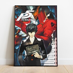 Persona 5 Poster, Wall Art &amp; Fine Art Print, Home Decor, Anime RPG Game Poster Gift - Etsy