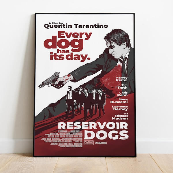 Reservoir Dogs Poster, Quentin Tarantino Film Wall Art & Fine Art Print, Home Decor, Cult Movie poster gift