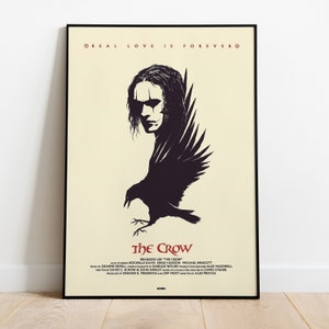 The Crow Poster, Wall Art & Fine Art Print, Home Decor, Movie poster gift