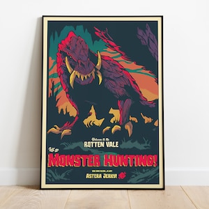 Monster Hunter Game Print, Wall Art & Fine Art Print, Home Decor, Game poster gift