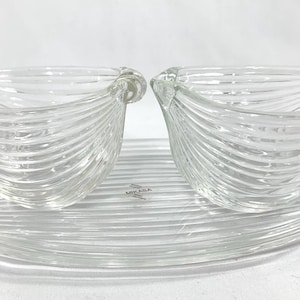 Vintage Mikasa Neo Classic Mönster, 1980-talet, Socker, Gräddkanna och Bricka i Originalaskar med Marshal Fields-etikett