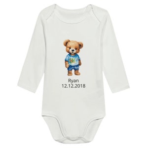 Personalised Baby Long Sleeve Bodysuit