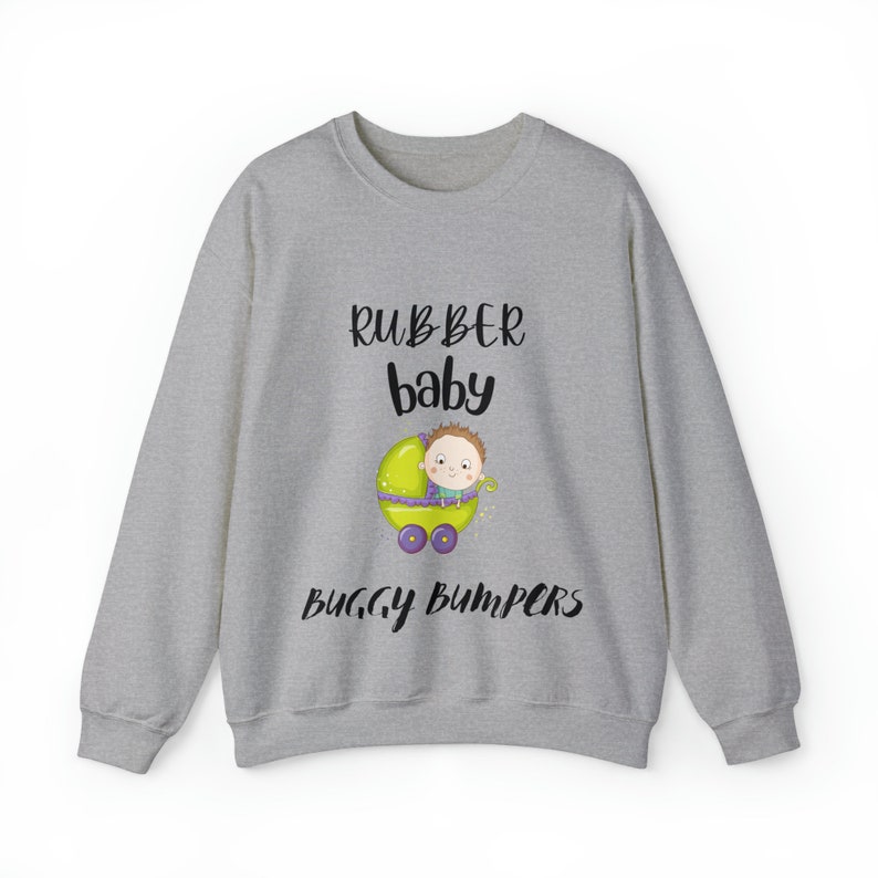 Tongue Twister Sweatshirt Rubber Baby Buggy Bumpers, Exclusive Design