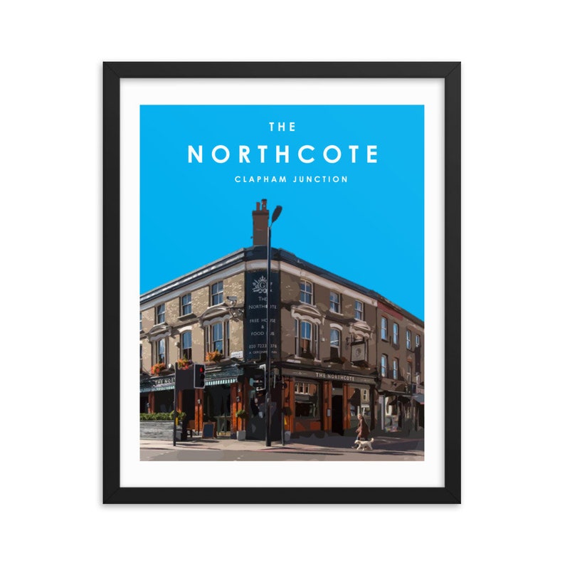 The Northcote Pub Clapham Junction Poster in Frame South Etsy