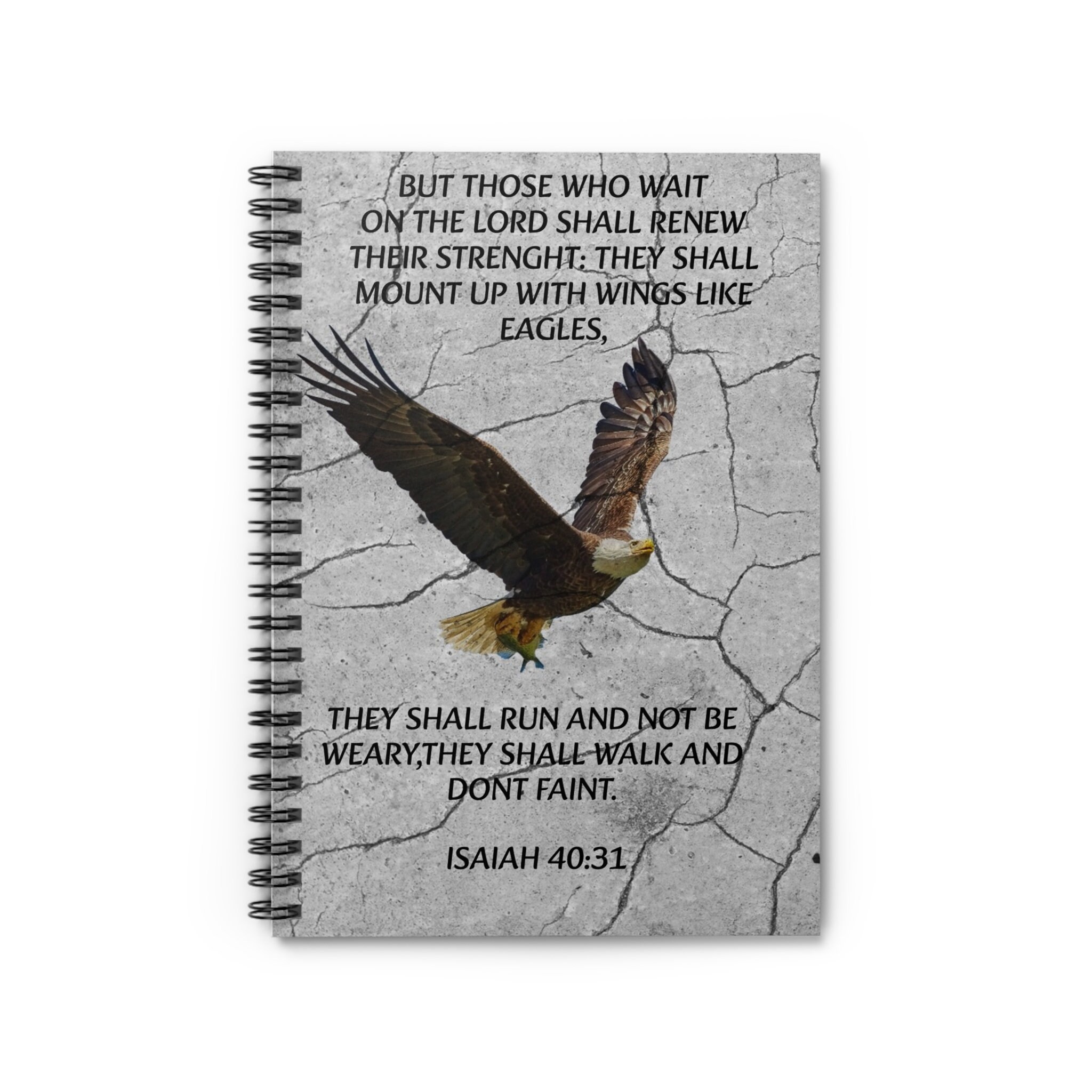 Spiral Notebook Gift Religious Bible Verse Notebook Gift For Him Pastor
