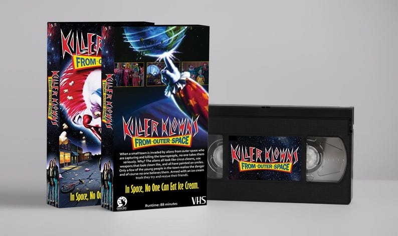Killer Klowns From Outer Space - Custom VHS - Etsy