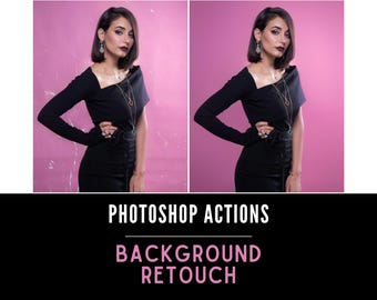 Acciones de Photoshop para retocar fondo / Eliminar arrugas, manchas y pliegues / Limpiar suelo / Suavizar / Reparar fondo / Limpiar fondos / Bandas