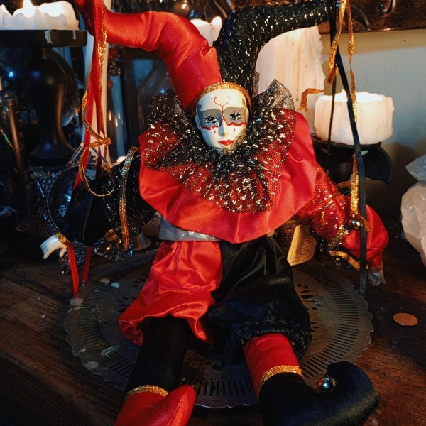 Brinn harlequin doll