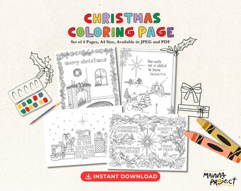 Christmas Coloring Pages | Festive Kids Activity (Printable)