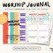 Worship Journal for Kids, Teens, Adults Prayer Journal Printable ...