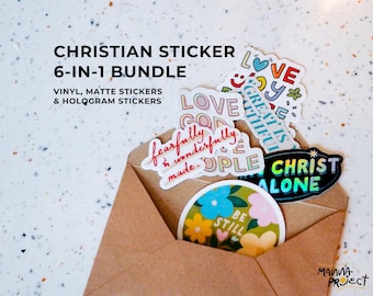 Christian Sticker Bundle | Vinyl, Matte, Hologram Stickers