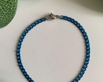 BLAUES Kettenarmband