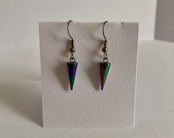 REGENBOGEN SPIKE TROPFEN Ohrringe