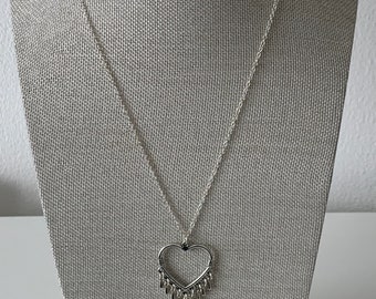 HEART CHANDELIER DROPLET Necklace