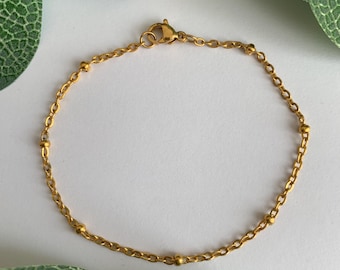 GOLD SATELLIT KETTE Armband