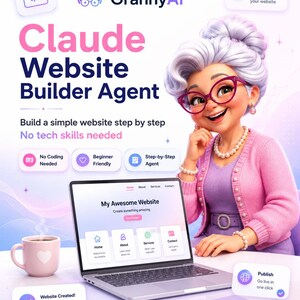 Claude AI Website Builder Guide | Beginner, No-Code System (Digital Download)
