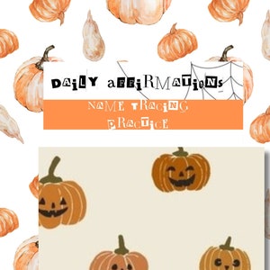 Preschool Fall themed Morning Menu