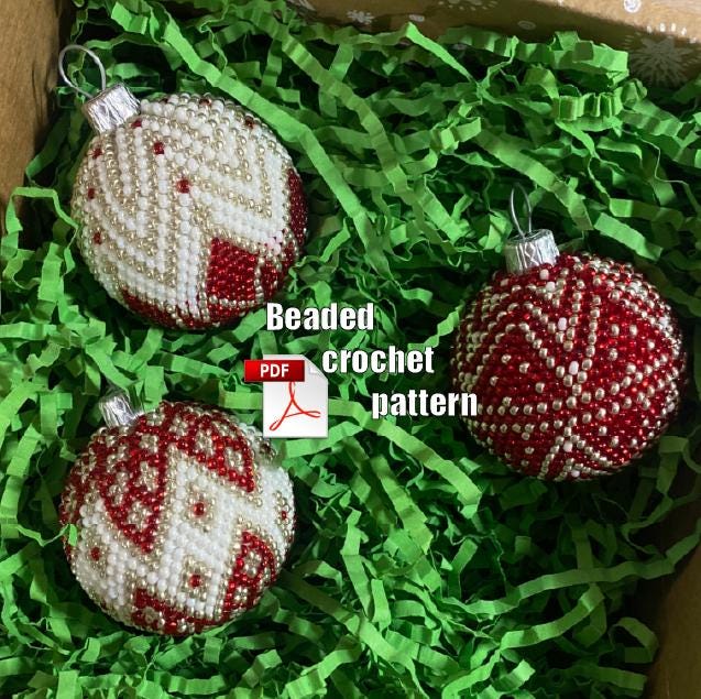 35 Beaded Crochet Patterns to Add Sparkle, Texture, and Giftable Charm 23 Beaded pattern and crochet scheme