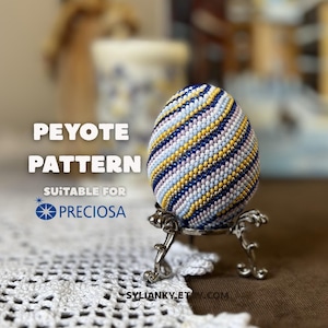 Perlen-Osterei-Muster, Osterperlenstickerei, Peyote-Stich-Ei, Perlen-Ostereier, Fabergé-Eier mit Ihren eigenen Händen. Einfache Perlenstickerei-Muster