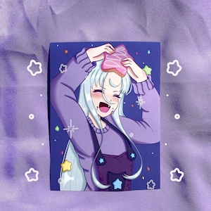 Fuko Hoshi Star Pastry Print// Heavy Cardstock Gloss 6in. x 8in.