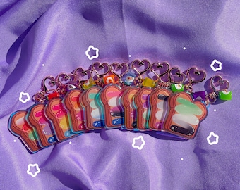 Pride Toast Keychains// Acrylic 4in. Keychain