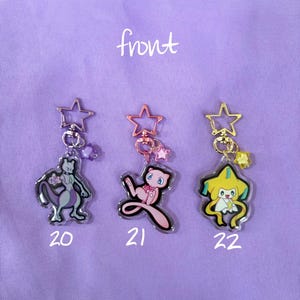 Pokémon/Eeveelution w/ Japanese Snacks Double Sided Keychains// 2in. Keychains image 4